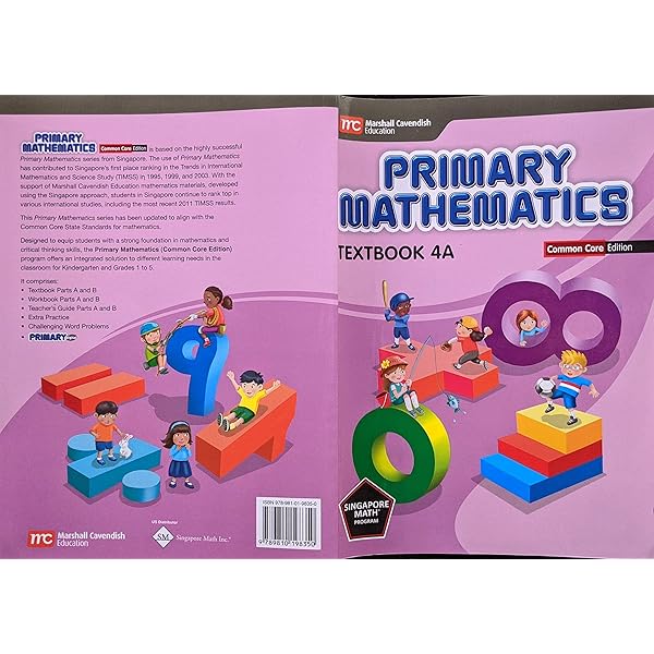 まあ　教科書　4点 Singapore Math: Primary Math Common Core Textbook 4B